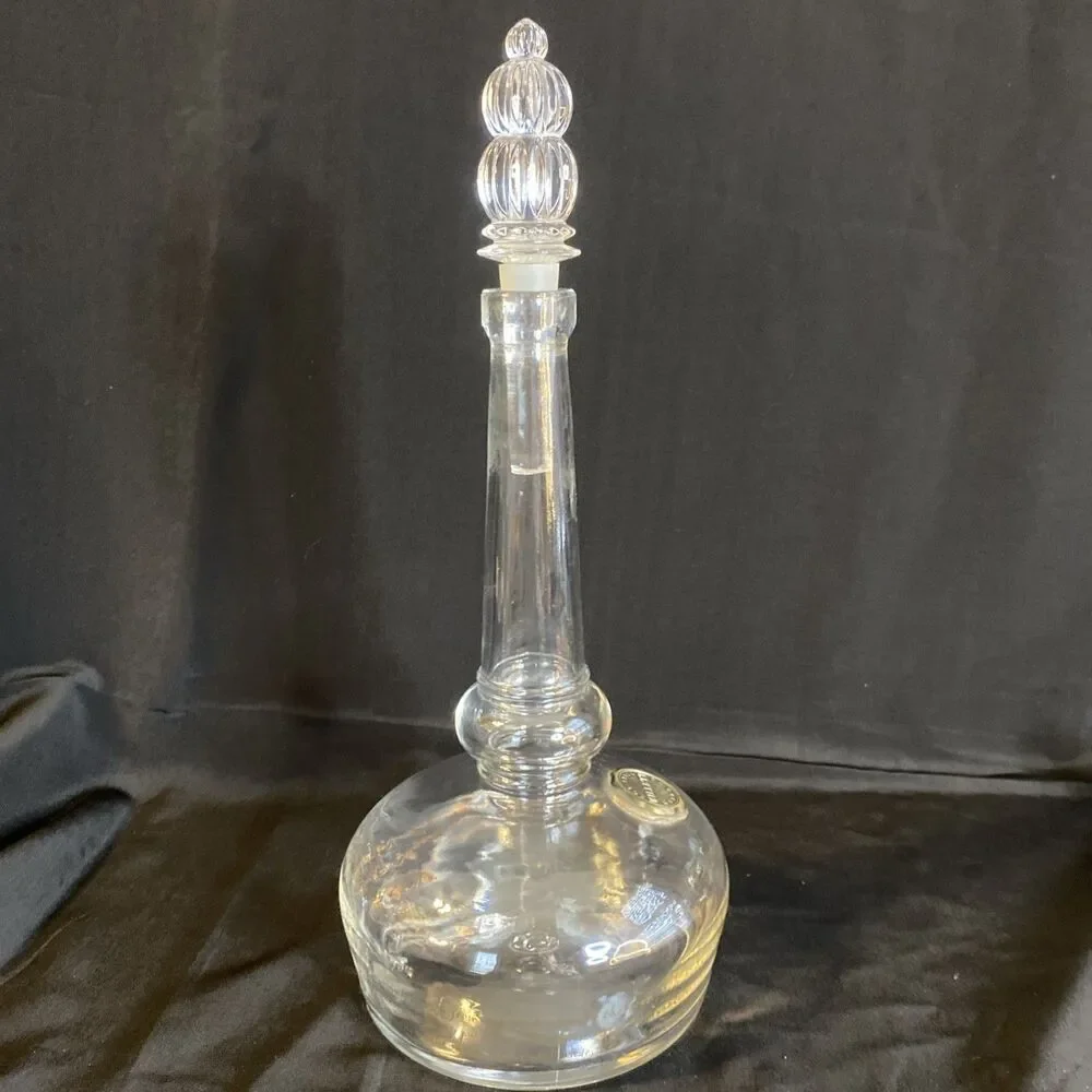 Willett Bourbon Glass Decanter w Stopper 13” Tall Vintage Liquor Bottle